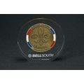 Lucite Round Embedment Award (5"x7/8")